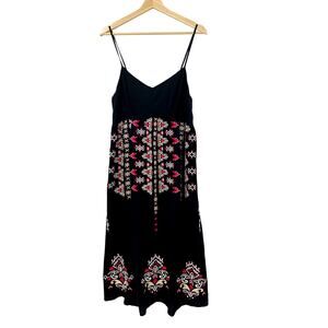Savanna jane S Black Embroidered Maxi Dress